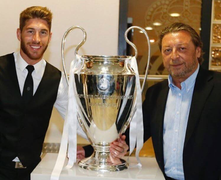 Jose Maria Ramos with his son Sergio Ramos.